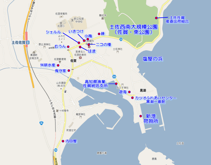 佐賀中心街の地図